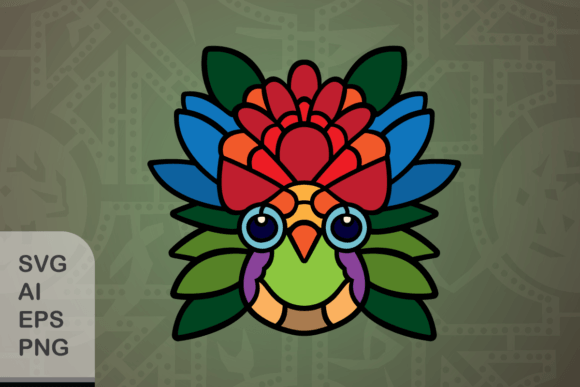 Funny Floral Bird Q Graphics and Illustrations Review