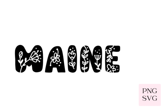 Maine Floral PNG SVG Review