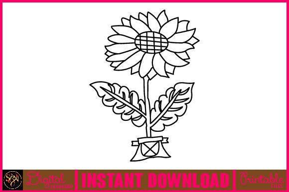 Review: Floral Line Art Flower SVG Elements 97