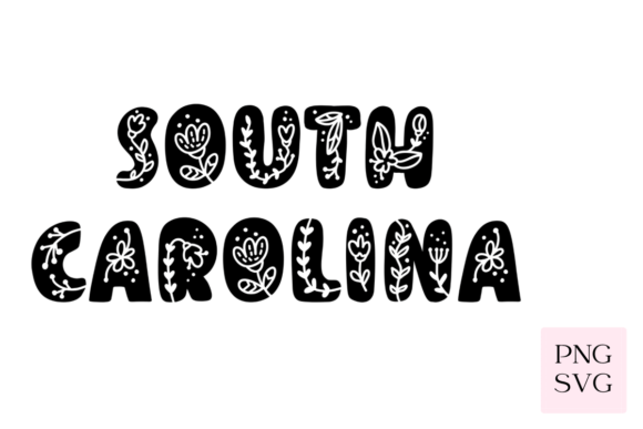 South Carolina Floral PNG SVG Graphics and Illustrations Review